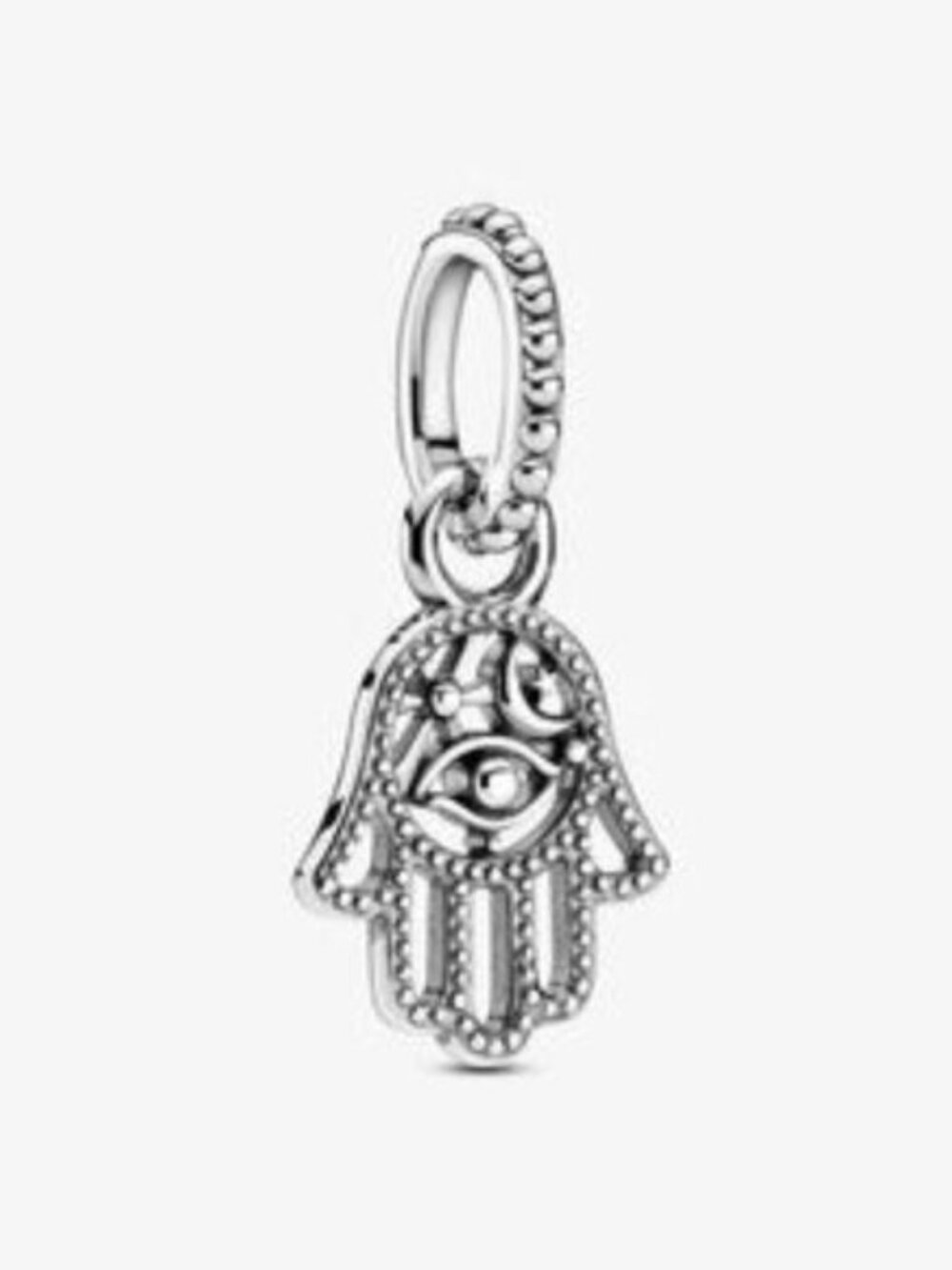 Pandora Silver Hamsa Hand Eye Dangle Charm